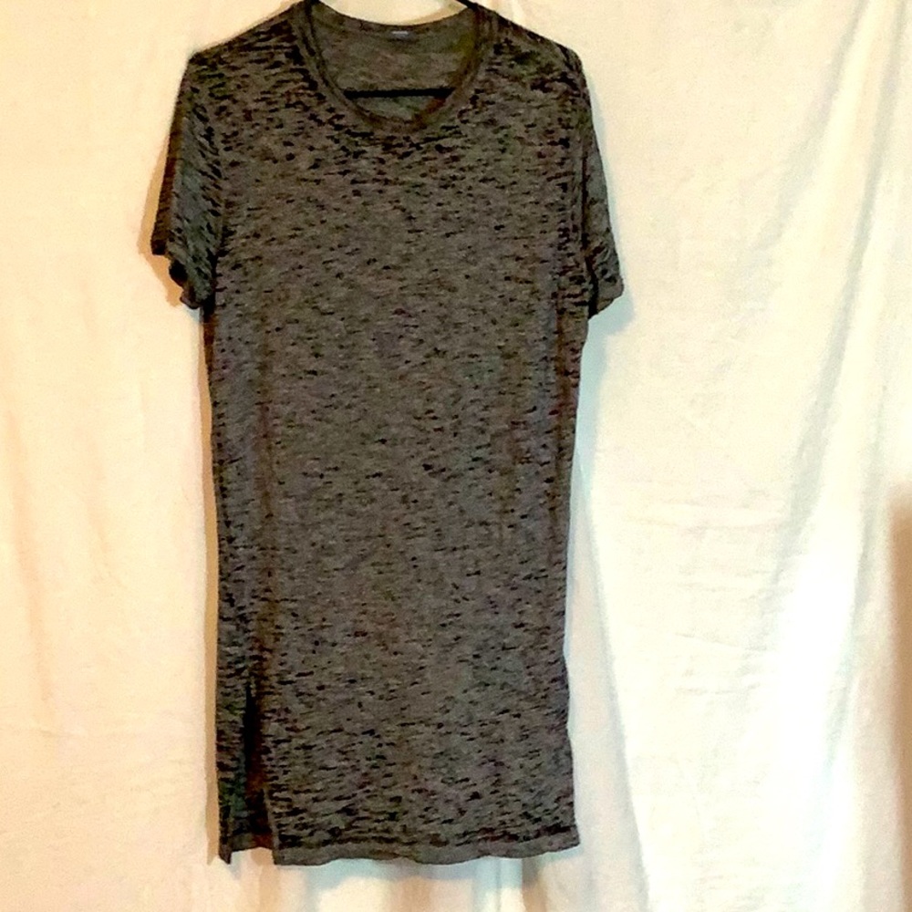 Munrow  Vintage burnout oversized tee dress